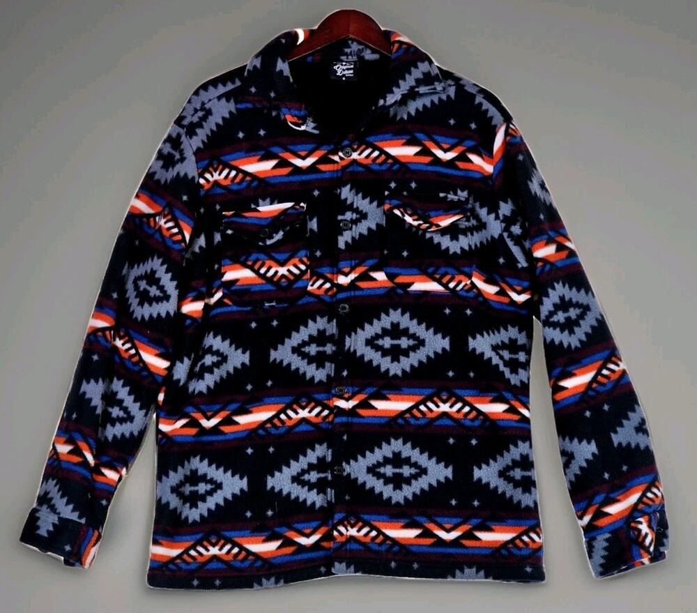 Original Deluxe Supply Smal Sherpa Jacket Southwestern Fleece Button Up Shacket